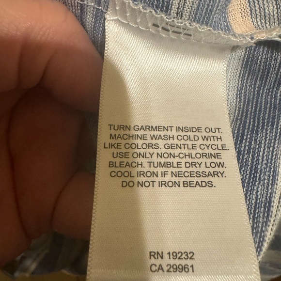 Alfred Dunner Women’s Plus Size A Fresh Start Striped 3/4 Sleeve Top Sz 2X - Picture 6 of 10